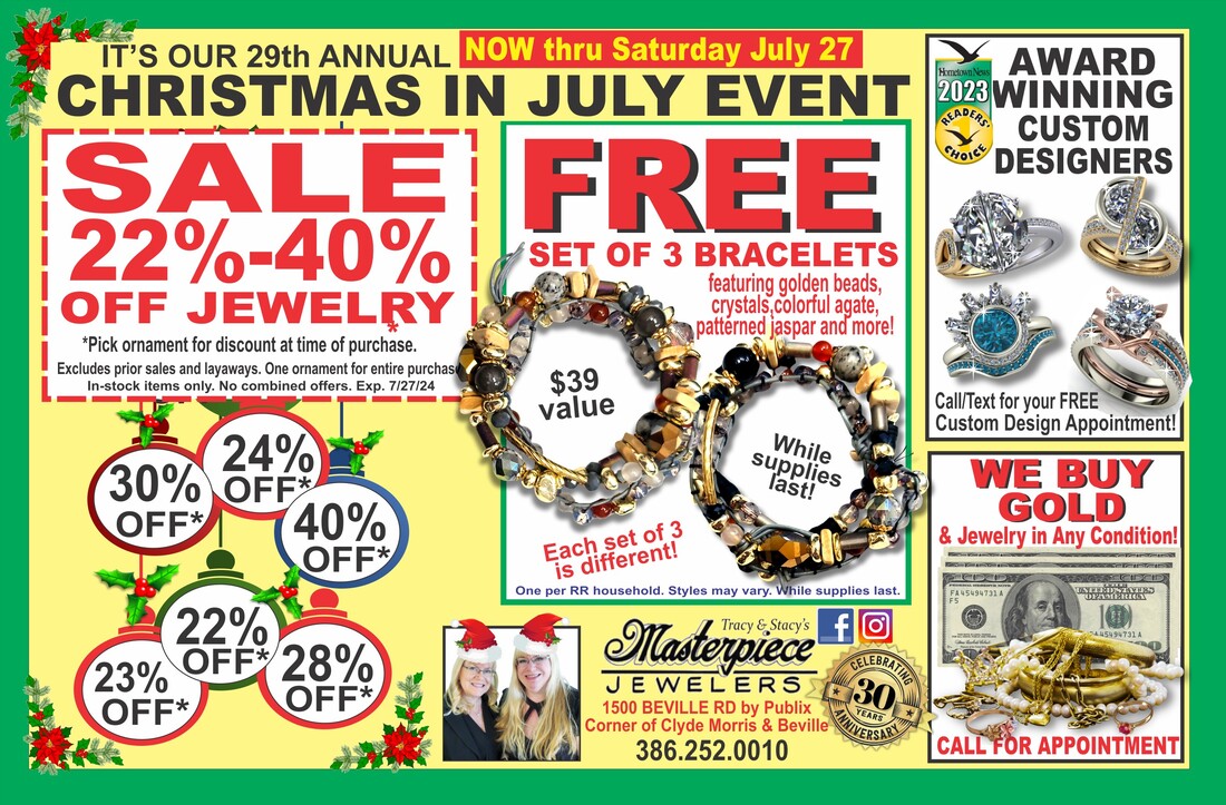 It's Christmas in July at your Daytona Beach jewelry store!