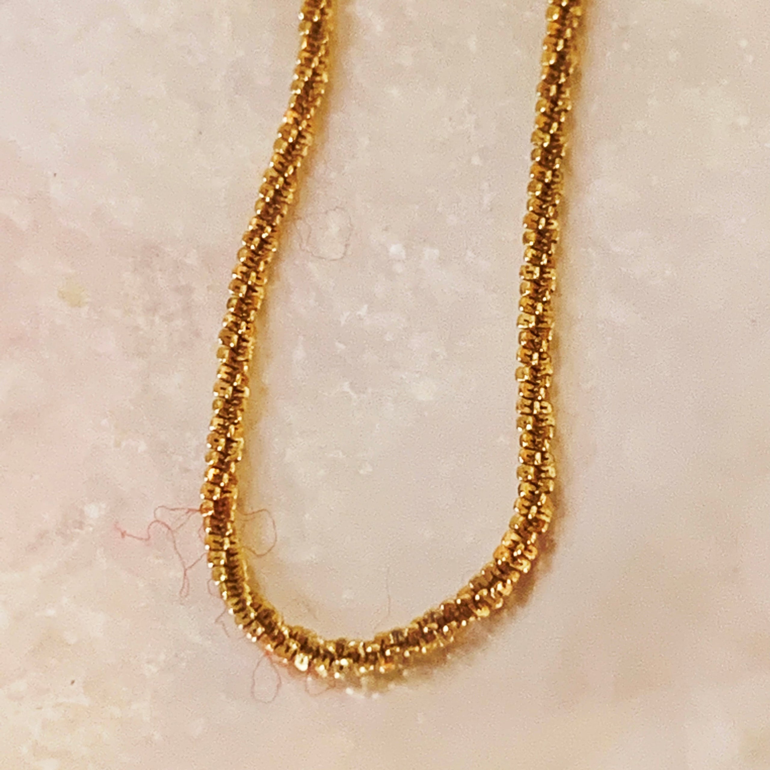 Vintage classic 18” necklace in Gold vermeil